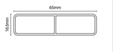 Island Grey Timber Look Aluminium Slat 65mm x 16.5mm slat with centre web 5800MM LONG
